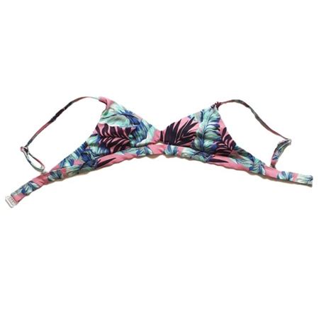 Bikini Top No Boundaries S CH 3 5 Pink Women Padded Tropical