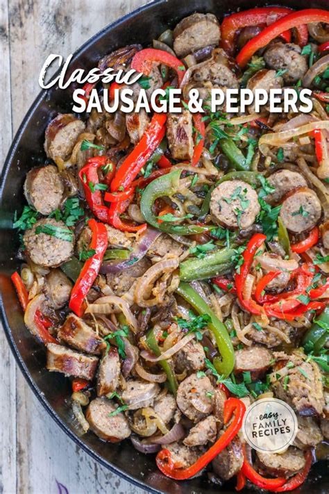 Classic Sausage and Peppers | Easy Family Recipes