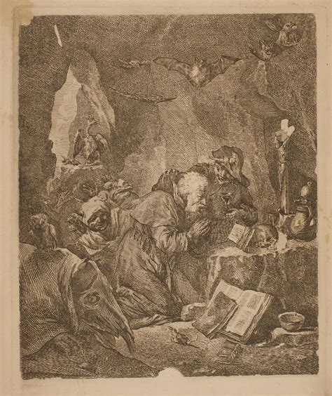 St Antonius Fristelser 1700 1749 Ubekendt Dansk David Teniers II