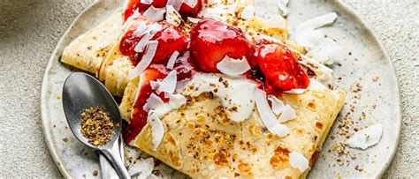 Coconut Crepes With Maple Ricotta Vegan Recipe