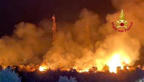 Notte Di Fuoco A Mandas In Cenere Ettari Di Macchia Mediterranea