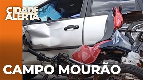 Jovem Fica Gravemente Ferido Em Acidente Entre Carro E Moto Ric Br