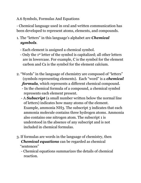 Chemical symbols.