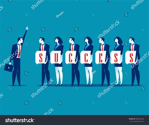 Success Business Team Success Concept Business Stock Vector Royalty