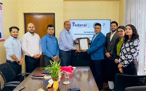 Federal Becomes 1st Reinsurance Broker In Nepal To Obtain Iso 90012015