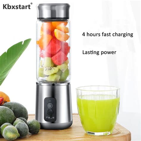 Kbxstart Electric Multifunction Automatic Juicer Portable Wireless USB