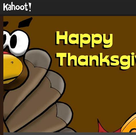 Thanksgiving Day Kahoot