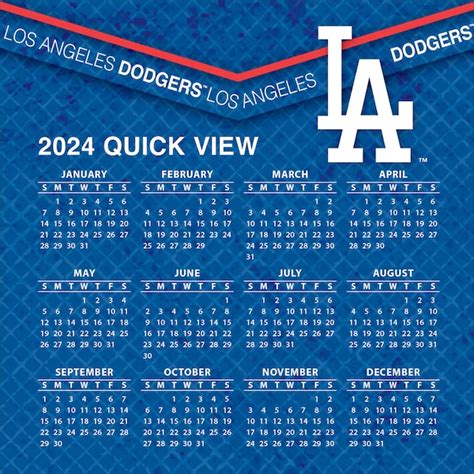 Dodgers 2024 Schedule Printable - Glyn Phoebe