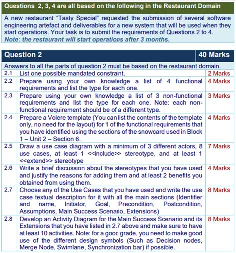 Solved Questions Are All Based On The Following In The Chegg