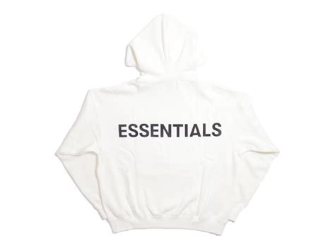 Sasom เสื้อผ้า Fear Of God Essentials 3m Logo Pullover Hoodie White เช็คราคาล่าสุด