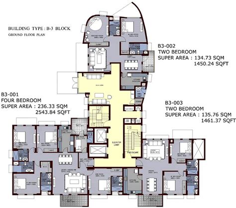 Highrise Apartment Building Floor Plans