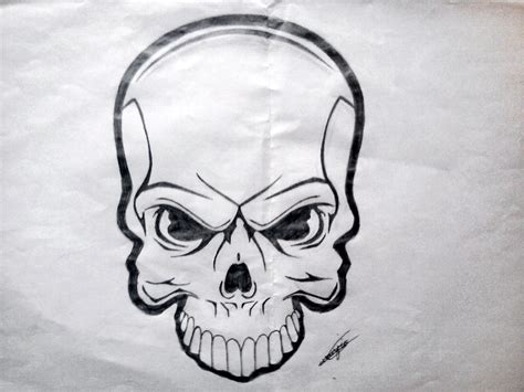 Skeleton Face Drawing Easy At Paintingvalley Explore Collection