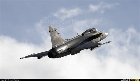 Sweden Air Force Saab Jas C Gripen At Rna Airport Photo