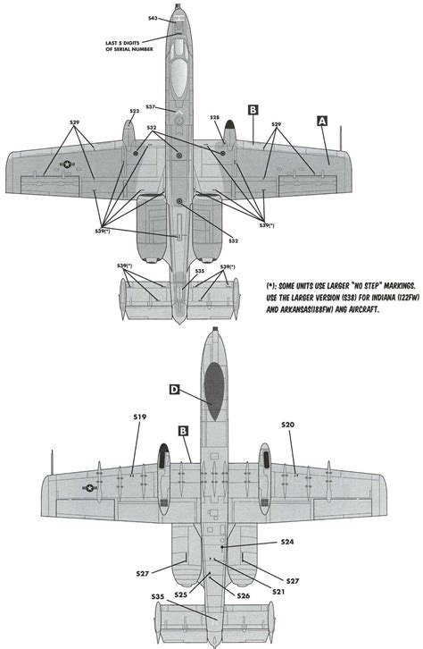 Caracal Decals 148 A 10c Warthog Arkansas And Michigan Air National