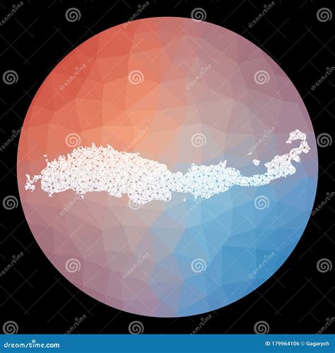 Vector network Flores map. stock vector. Illustration of eastern