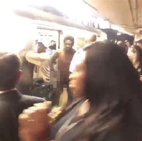 Stark Naked Man Goes Nuts At Union Square Subway Station In NYC Daily Mail Online