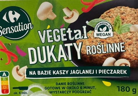 Vegetai Dukaty Roślinne Carrefour kalorie kJ i wartości odżywcze