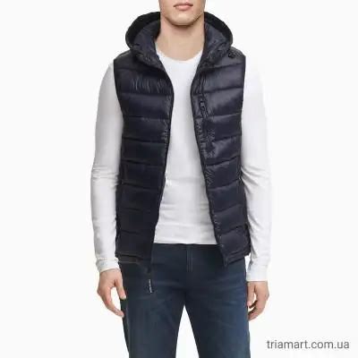 Мужской синий дутый жилет Calvin Klein Water Resistant 24901202-494 ...