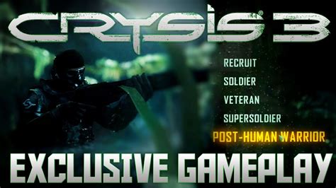 Crysis 3 Post Human Warrior Highest Difficulty Exclusive 1080p PC