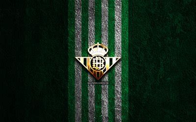 Descargar Logotipo De Oro Del Real Betis K Fondo De Piedra Verde La