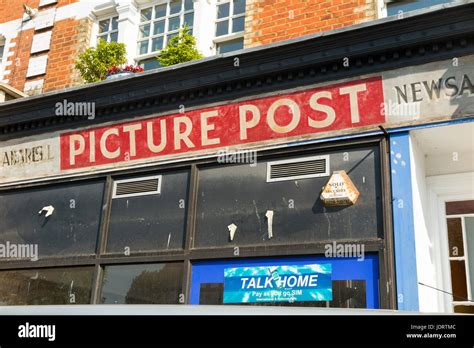 Picture post magazine mast-head logo / advert advertised on a shop ...