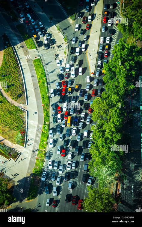 Urban Transportation Rush Hour Traffic On A City Roads Stock Photo