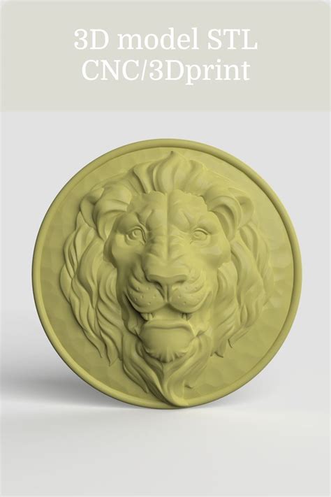 D Model Stl Cnc Router File Dprintable Stl Lion Bas Relief Artofit