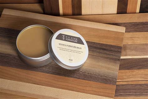 Wood and Furniture Balm- Organic Hard Wax Wood Finish – T.Y. Fine Furniture