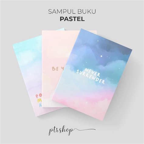 Jual Promo Sampul Buku Book Cover A5b5 Pastel Edition Ptrshopid