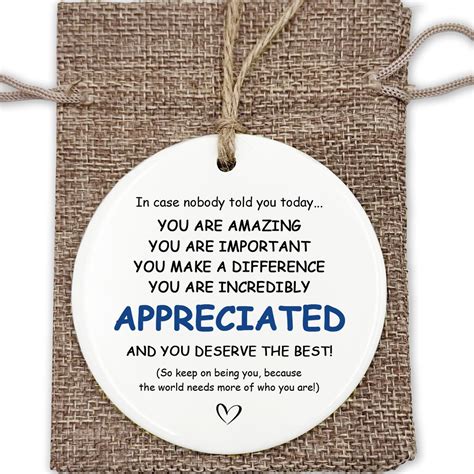 MisFun Ceramic Hanging Ornament - Thank You Gift, You are Incredibly