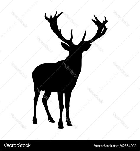 Deer Silhouette Royalty Free Vector Image Vectorstock