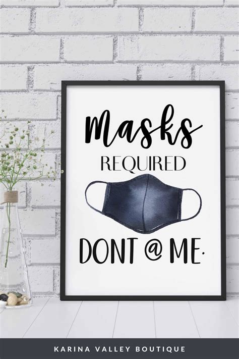 Face Mask Sign Printable Face Mask Required Sign Masks Etsy