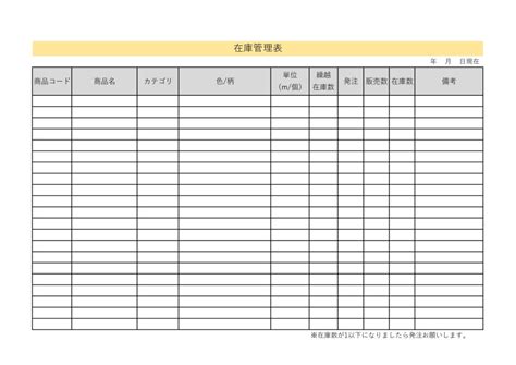 物品チェックシートのテンプレート・企業や施設、倉庫、工場などの組織で、物品の管理や点検、保守など備品 - シムム