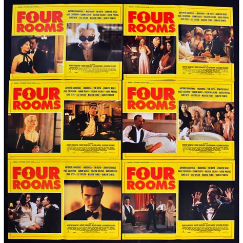 Fotobuste Four Rooms Tim Roth Quentin Tarantino Antonio Banderas