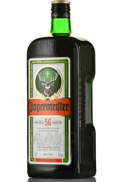 Jagermeister - купить ликер десертный Ягермайстер травяной 1.75 л - цена