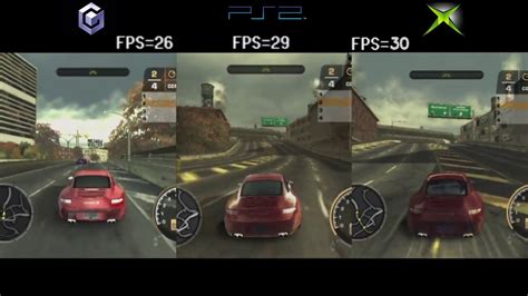 Nfs Most Wanted 2005 Frame Rate Gc Vs Ps2 Vs Xbox 6gcw Youtube