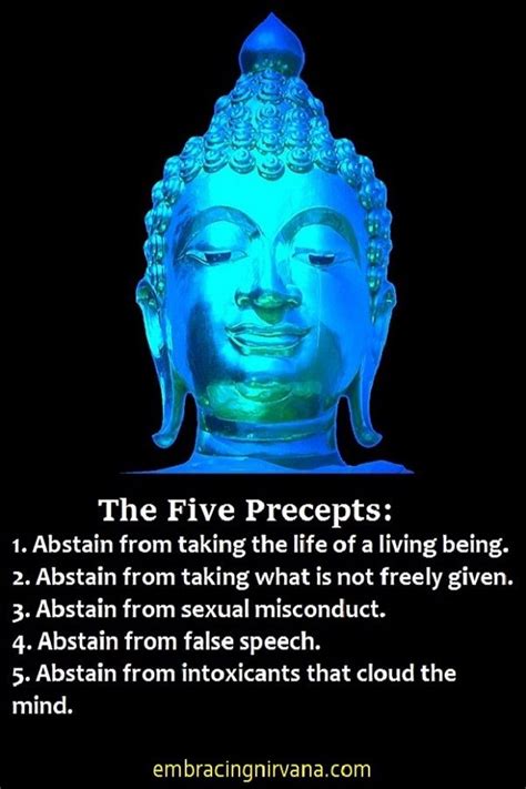 Buddhist Teachings Five Precepts Buddha Teachings Buddhist Teachings