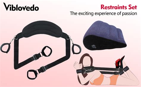 Amazon BDSM Sex Restraint Bondage Handcuffs Kit Adult Sex Toys Adjustable Size Wrist Leg
