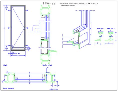 Door Design With Glass And Aluminium Work Cadbull