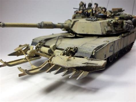 Pin On M A Abrams With Mine Plow