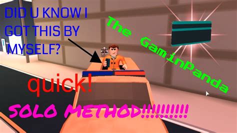 How To Get Key Card By Yourself Solo Method Roblox Jailbreak Youtube