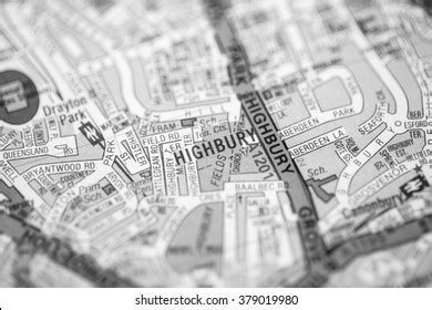 Tuffnel Park London Uk Map Stock Photo Shutterstock