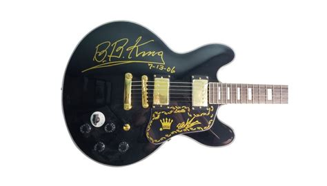 B.B. King Gibson Anniversary Guitar with Digital Signature - CharityStars