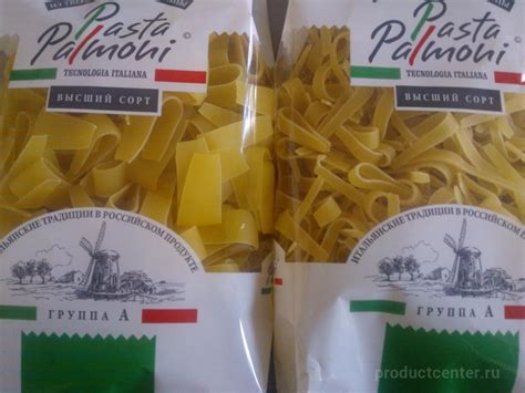 Макаронные изделия «Pasta Palmoni» от производителя Производитель ...