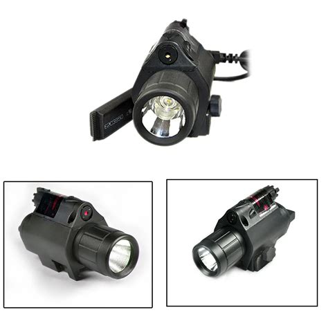 Hunting Tactical Laser Sight 650nm Red Dot Laser Sight + LED Flashlight ...