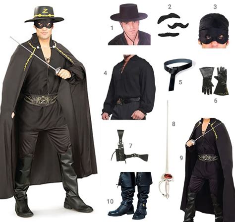 Zorro costume with mask for kids