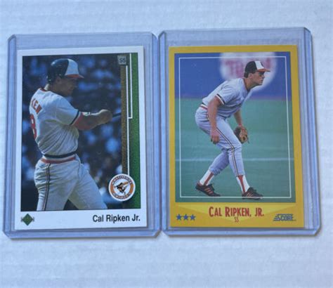 Cal Ripken Jr Baltimore Orioles 1989 Upper Deck Baseball 467 And 1988