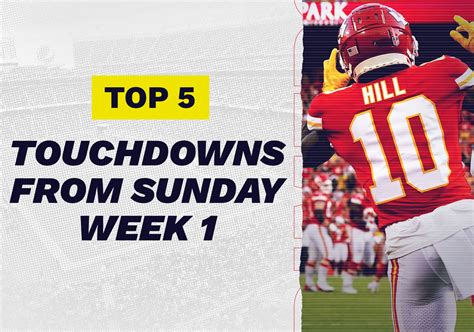 2021 Nfl Season The Top 5 Touchdowns Of Sunday September 12 2021