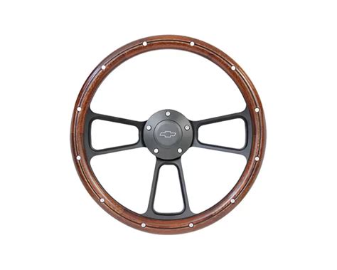 Brothers Trucks Black Wood Bowtie Custom Steering Wheels Chevrolet