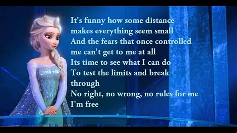 Frozen Let It Go Lyrics